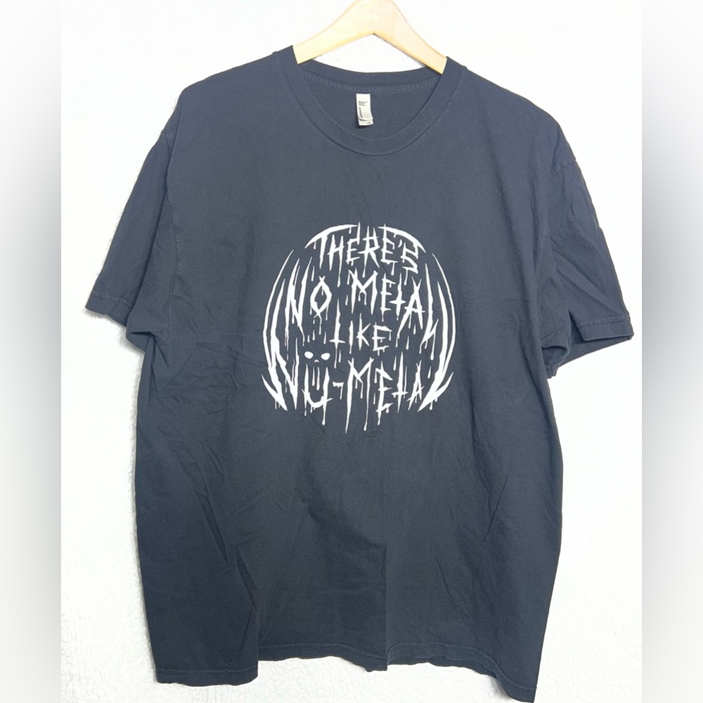 There’s No‎ Metal Like Nu Metal Black T-Shirt Men’s 2XL American Apparel